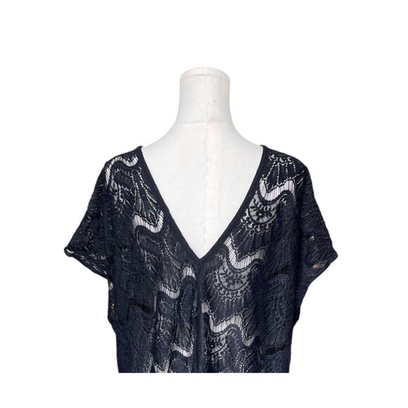 Victorias Secret Swim Beach Coverup XS/S Sheer Lace Fringe Dress Boho Crochet - Picture 5 of 10